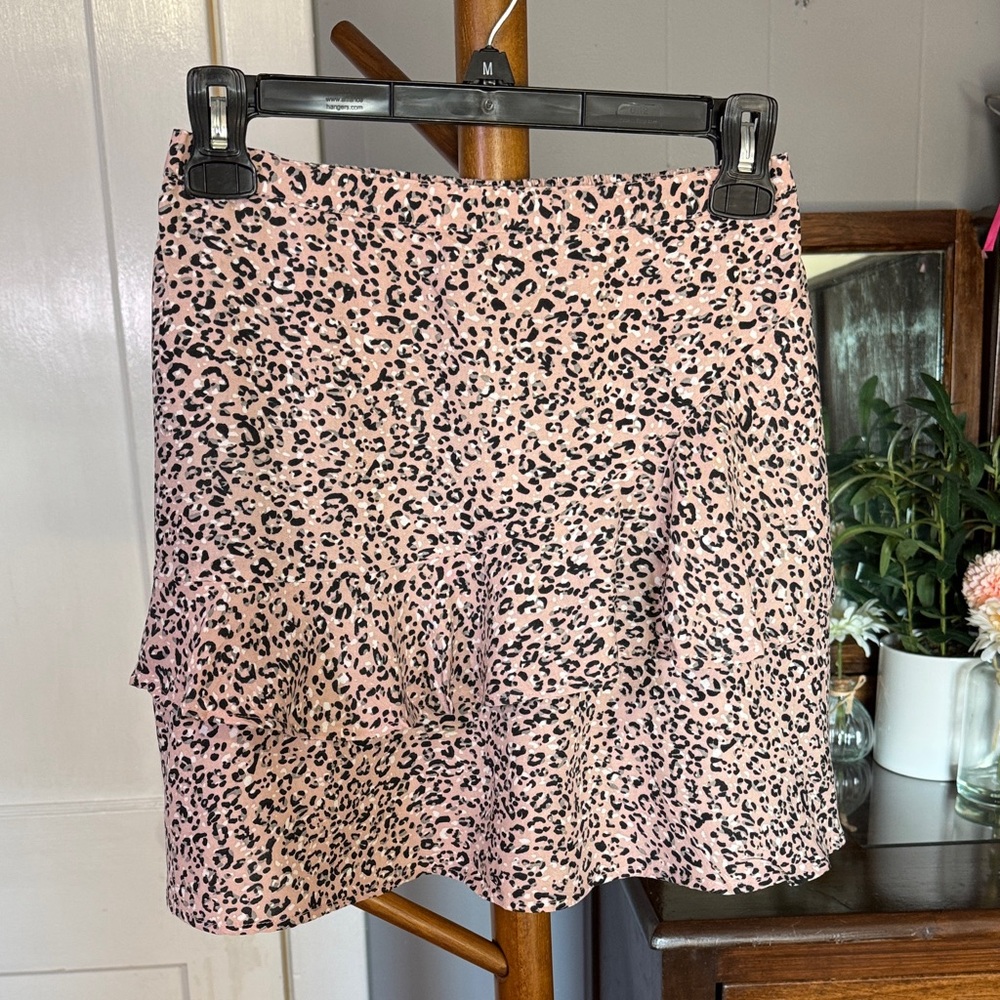 🐆 Japna Leopard Print Mini Skort — Size M
